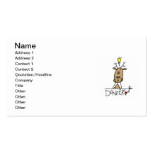 T-shirts et cadeaux de Noël de renne de Donner Cartes De Visite Professionnelles