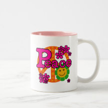 T-shirts et cadeaux de paix du style 60s tasse