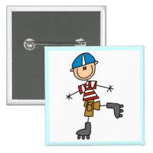 T-shirts et cadeaux de patinage intégrés masculins badges avec agrafe
