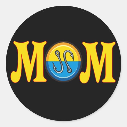 T-shirts et cadeaux de pêche pour la maman autocollant