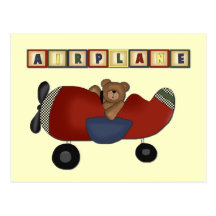 T-shirts et cadeaux de pilote d'ours de nounours carte postale