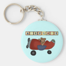 T-shirts et cadeaux de pilote d'ours de nounours porte-clefs