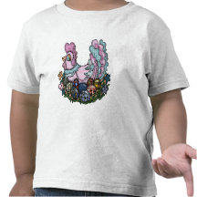 T-shirts et cadeaux de poule de Pâques
