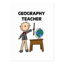 T-shirts et cadeaux de PROFESSEUR de GÉOGRAPHIE Cartes Postales