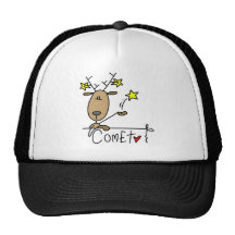 T-shirts et cadeaux de renne de comète casquette de camionneur