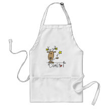 T-shirts et cadeaux de renne de comète tabliers