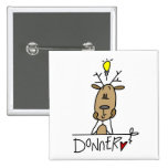 T-shirts et cadeaux de renne de Donner Badges Avec Agrafe