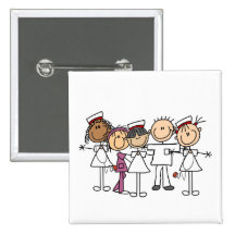 T-shirts et cadeaux de semaine d'infirmières badges avec agrafe