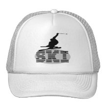 T-shirts et cadeaux de SKI de silhouette Casquettes
