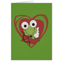 T-shirts et cadeaux de Valentine de cupidon de gre Carte De Vœux