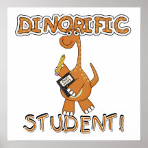 T-shirts et cadeaux d'étudiant de Dinorific Affiche