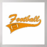 T-shirts et cadeaux d'or du football d'équipe posters