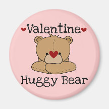 T-shirts et cadeaux d'ours de Valentine Huggy Aimant