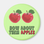 T-shirts et cadeaux drôles de pommes pour elle magnets pour réfrigérateur