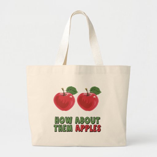 T-shirts et cadeaux drôles de pommes pour elle sac de toile