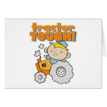 T-shirts et cadeaux durs de tracteur cartes de vœux