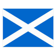 T-shirts et cadeaux écossais de drapeau cartes postales
