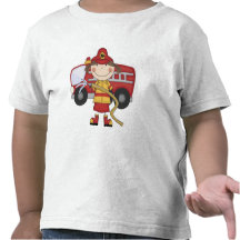 T-shirts et cadeaux femelles de sapeur-pompier