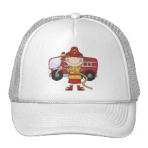 T-shirts et cadeaux femelles de sapeur-pompier casquette