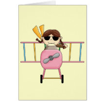 T-shirts et cadeaux pilotes de fille cartes
