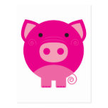 T-shirts et cadeaux roses de porc cartes postales