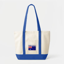 T-shirts et produits de l'Australie de PLAGE de BO Sacs En Toile