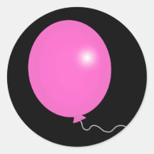 T-shirts rose géant de ballon, cadeaux autocollants