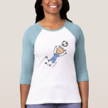 T-shirts uniformes et cadeaux du football bleu de 