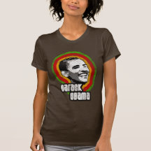 T-shirts vintage d'Obama, couleurs africaines