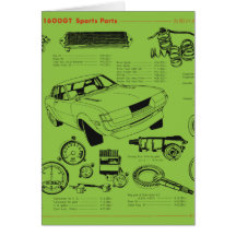 TA22 Celica Tosco partie l'affiche Carte De Vœux