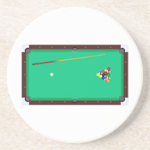 Table de billard dessous de verres