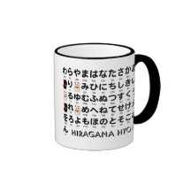 Table japonaise de Hiragana et de katakanas (alpha Tasse