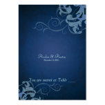 Tableau bleu et bleu noble Placecard de rouleau Cartes De Visite Personnelles