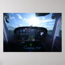 Tableau de bord de Cessna 172 Posters