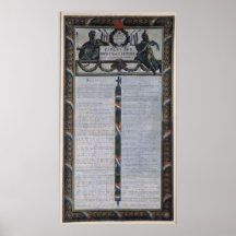 Tableau de la déclaration des droites de l'homme posters