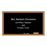 Tableau de professeurs cartes de visite professionnelles