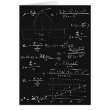 Tableau noir de statistiques carte de vœux