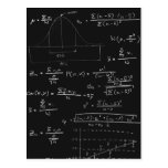 Tableau noir de statistiques cartes postales