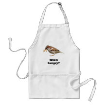 Tablier affamé de moineau