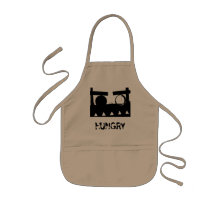 Tablier affamé d'enfant de monstre