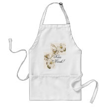 Tablier botanique vintage de baiser/cuisinier de f