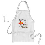 Tablier d'art de cuisine de magicien de cuisine ré