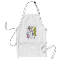 Tablier de bonhomme de neige d'hiver