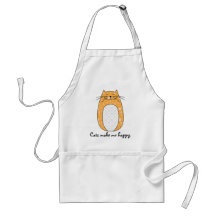 Tablier "de chat orange"