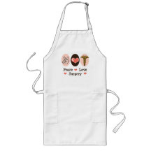 Tablier de chirurgien de chirurgie d'amour de paix