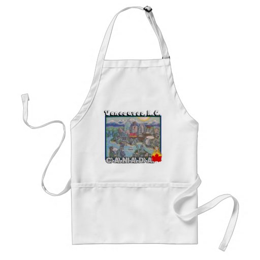 Tablier de cuisine de barbecue de Vancouver B.C Ca
