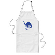 Tablier de dinosaure - bleu