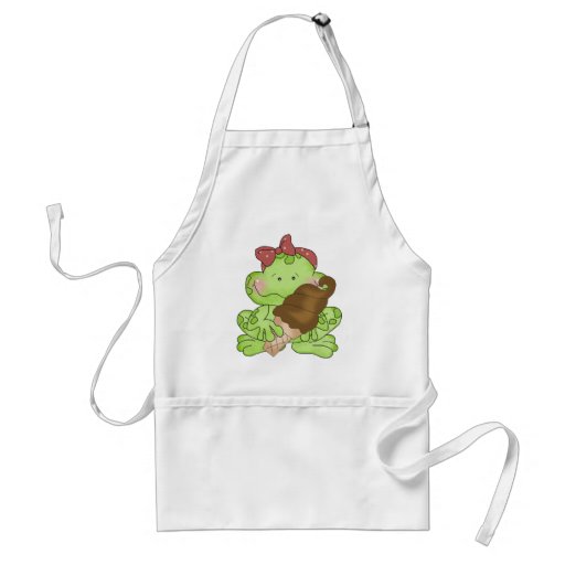 Tablier de grenouille de crème glacée de chocolat