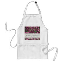 Tablier de jardinage floral rose de mamans
