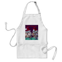 Tablier de Noël de Shih Tzues Shih deux